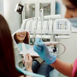 Girl smiling after treatment